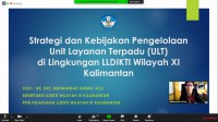 Ikuti FGD Strategi dan Kebijakan ULT Pada Masa Pandemi Covid-19, Dr Muhammad Akbar : Kami punya 4 Strategi Utama