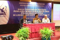 Diklat Penyamaan Persepsi Penilaian Beban Kerja Dosen (BKD) PTS Kalimantan Timur
