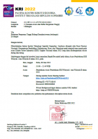 Undangan Pembukaan Acara Pembukaan Kontes Robot Indonesia (KRI) Wilayah 1 dan Wilayah II tahun 2022